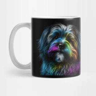 Neon Havanese Dog Mug